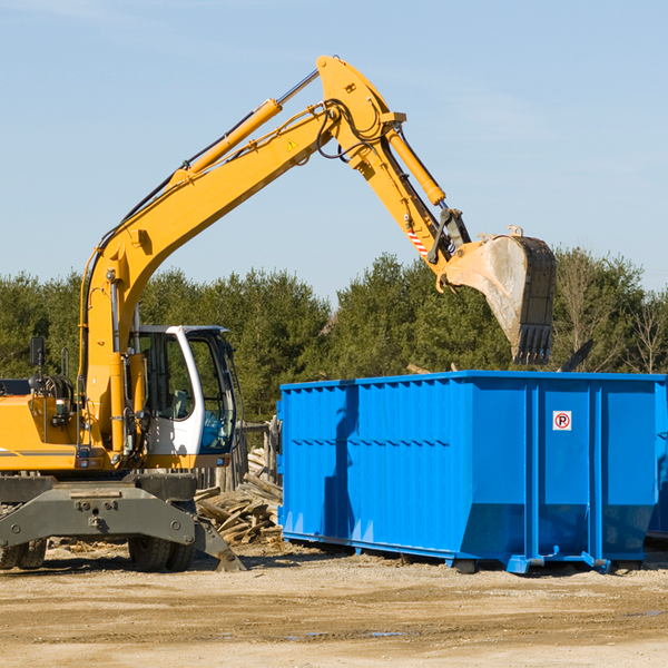 what size residential dumpster rentals are available in Wheatland